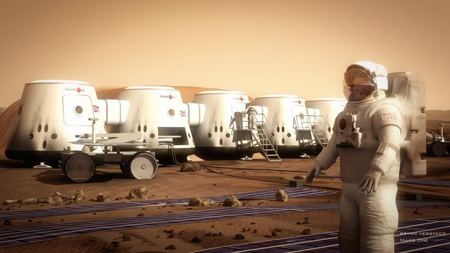 Recreación artística del proyecto Mars One. Imagen de mars-one.com.