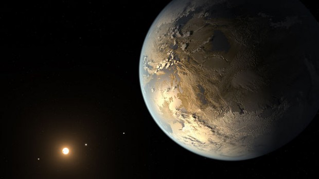 Representación artística de Kepler-186f. Imagen de NASA Ames/SETI Institute/JPL-Caltech.