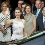 Letizia acudiendo a la exposición de El Greco