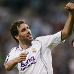 Real Madrid»»s van Nistelrooy celebrates goal against Dynamo Kiev during Champions League match in