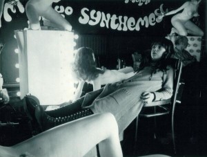 En el set de "La naranja mecánica", 1969
