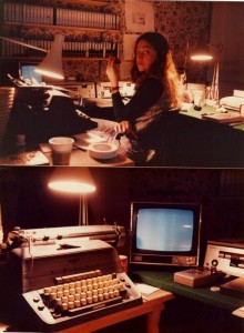 Sala de montaje del 'making-off' de "El resplandor", 1979