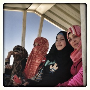 Desde la izquierda, Rahm, Hiba, Samar y Jana - Inside Za'Atari