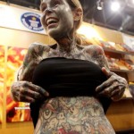 Guinness World Records' "Most Tattooed Woman" Visits Book Expo America